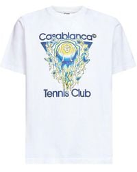 CASABLANCA - Graphic Organic Cotton T-Shirt - Lyst