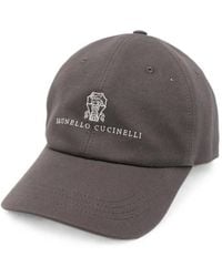Brunello Cucinelli - Logo Cotton Baseball Cap - Lyst