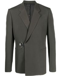 Givenchy - U-lock Buckle Wool Blazer - Lyst