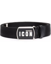 DSquared² - Logo-patch Buckle Belt - Lyst