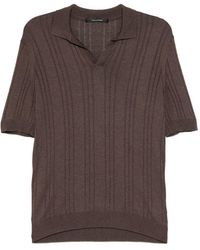 Tagliatore - Revere Collar Short-Sleeve T-Shirt - Lyst