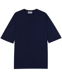 John Smedley - Round-Neck Short-Sleeve T-Shirt - Lyst