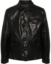Yohji Yamamoto - Classic-Collar Leather Jacket - Lyst