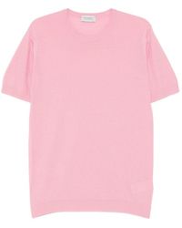 John Smedley - Park Pique Ribbed T-Shirt - Lyst