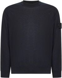 Stone Island - Crew-Neck Wool Sweater - Lyst