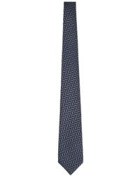 Giorgio Armani - Chevron-Pattern Silk Tie - Lyst