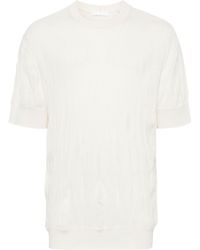 Helmut Lang - Crinkled Wool T-shirt - Lyst
