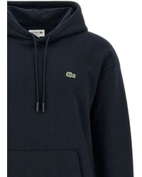Lacoste - Logo-Patch Drawstring Hoodie - Lyst