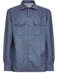 Brunello Cucinelli - Wool Shirt - Lyst