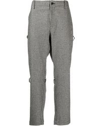 The Power for the People - Houndstooth Rear-Zip Tapered Trousers - Lyst