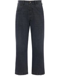 Maison Margiela - Frayed Cropped Trousers - Lyst