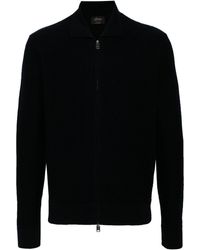 Brioni - Ribbed Cashmere Zip-Front Sweater - Lyst