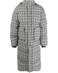 Marine Serre - Moon Diamond-pattern Oversized Puffer Coat - Lyst