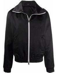 Amiri - Zip-Up Satin Track Jacket - Lyst
