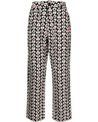 Clot - Graphic-Print Straight-Leg Trousers - Lyst