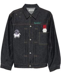 Undercover - Embroidered Oversized Denim Jacket - Lyst
