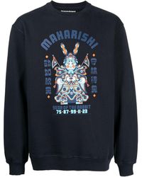 Maharishi - Logo-print Long-sleeve Sweatshirt - Lyst