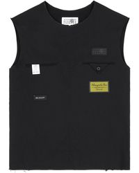 MM6 by Maison Margiela - Reversed Sleeveless Shirt - Lyst