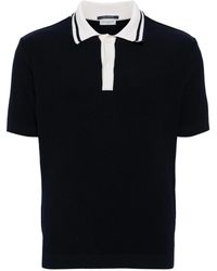 Paul & Shark - Fine-Ribbed Cotton Polo Shirt - Lyst