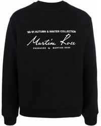Martine Rose Slogan-print Sweatshirt - Black
