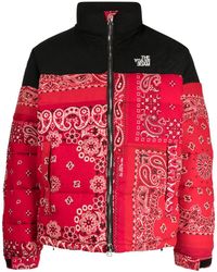 READYMADE - Bandana-print Padded Down Jacket - Lyst