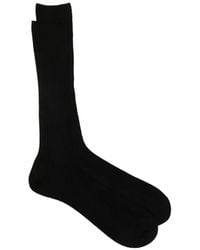 ZEGNA - Ribbed-Knit Socks - Lyst