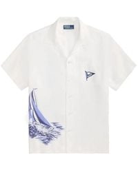 Polo Ralph Lauren - Classic Fit Nautical Linen Camp Shirt - Lyst