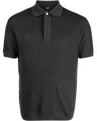 Dunhill - Meshed Cotton Polo Shirt - Lyst