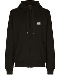 Dolce & Gabbana - Jersey Zip-up Hoodie - Lyst