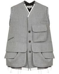 Maison Margiela - Cargo Wool Vest - Lyst