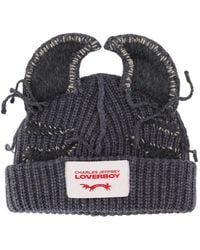 Charles Jeffrey - Ears-Detail Beanie Hat - Lyst