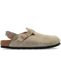 Birkenstock - Tokio Suede Slingback Sandals - Lyst
