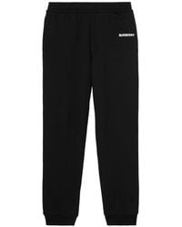 Burberry - Cotton Logo Sweatpants - Lyst
