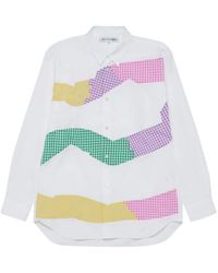 Comme des Garçons - Gingham Patchwork Shirt - Lyst