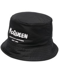 Alexander McQueen - Logo-print Bucket Hat - Lyst