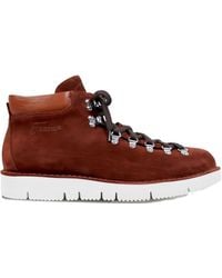 Fracap - Suede Lace-Up Hiking Boots - Lyst