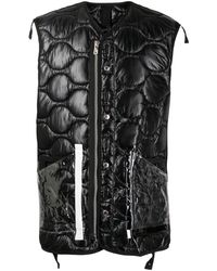 TAKAHIROMIYASHITA TheSoloist. - Quilted Transparent Pocket Gilet - Lyst