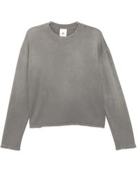 MOOJI MOOJI - Waffle-Knit Raw-Edge Sweater - Lyst