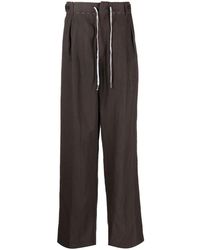 Maison Margiela - Drawstring Straight-leg Trousers - Lyst