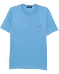 Kiton - Embroidered-Logo T-Shirt - Lyst