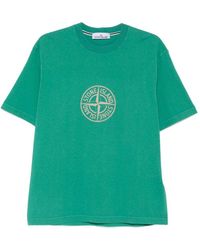 Stone Island - Compass Printed Regular-Fit T-Shirt - Lyst