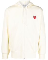 COMME DES GARÇONS PLAY - T174 Red Heart Hoodie - Lyst