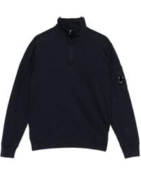 C.P. Company - Light Fleece Half-Zip Lens Sweatshirt - Lyst