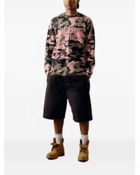 BBCICECREAM - Camouflage-Print Logo-Print T-Shirt - Lyst