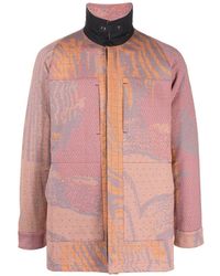 BYBORRE - Abstract-print Shirt Jacket - Lyst