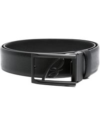 Brioni - Tonal Logo-buckle Leather Belt - Lyst