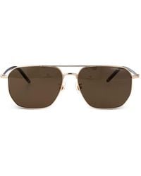 Montblanc - Mb0367Sa Pilot-Frame Sunglasses - Lyst
