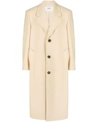 Ami Paris - Single-Breasted Coat - Lyst
