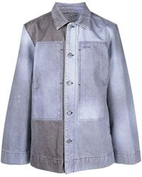 Objects IV Life - Two-Tone Denim Shirt Jacket - Lyst