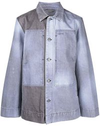 Objects IV Life - Two-tone Denim Shirt Jacket - Lyst